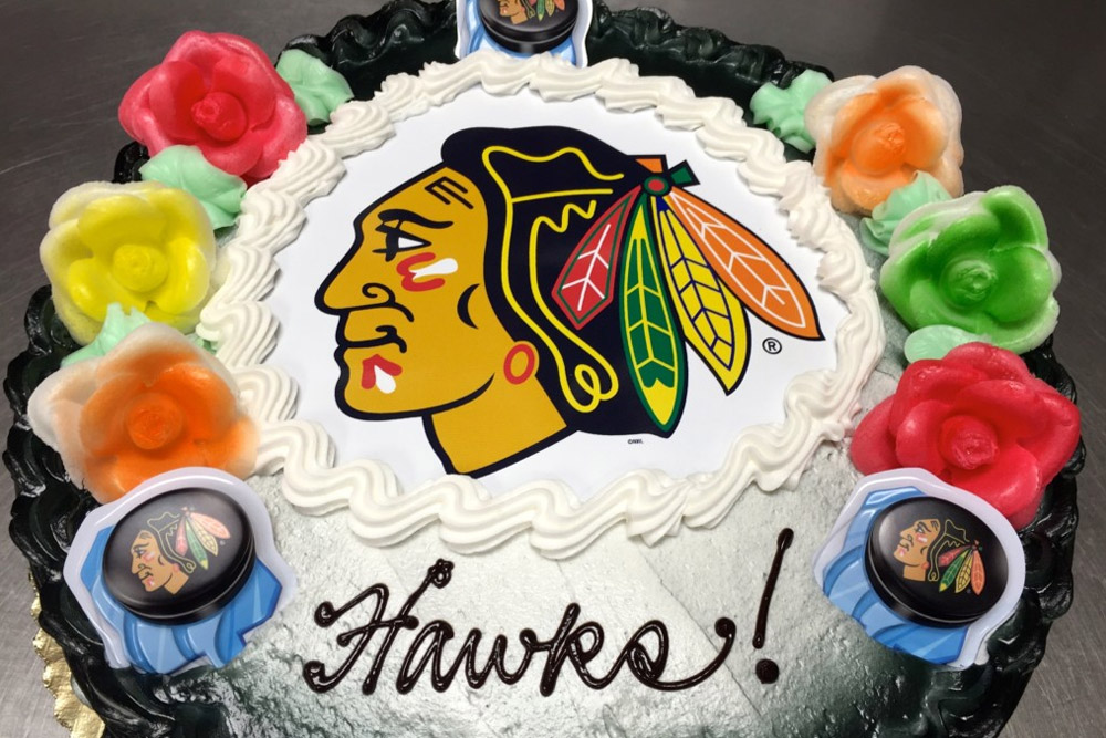 Chicago Blackhawks cake