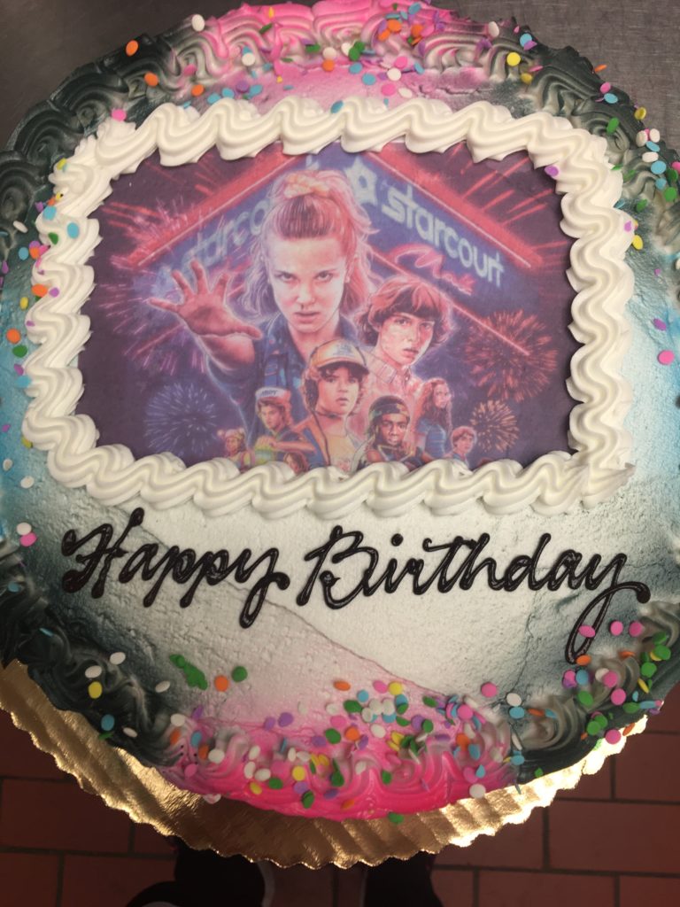 Stranger Things birthday cake